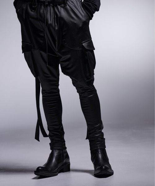 kiryuyrik コーティングストラップサルエルパンツ Sサイズ kiryuyrik