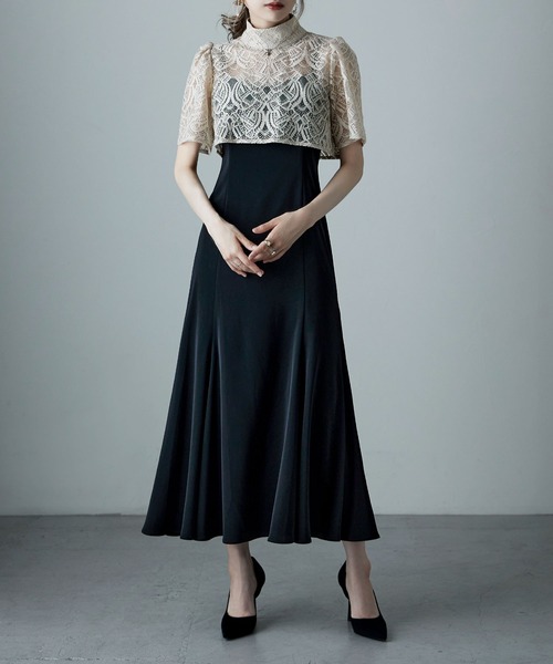 3wayレースボレロ&マーメイドキャミドレス（ドレス）｜etoll.（エトル