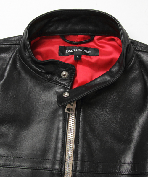 ジャックローズ シングルライダース バイカー 本革 ゴートレザー