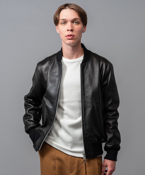 MR.OLIVE ミスターオリーブ / HAIR SHEEP SOFT LEATHER / MA-1 FLIGHT