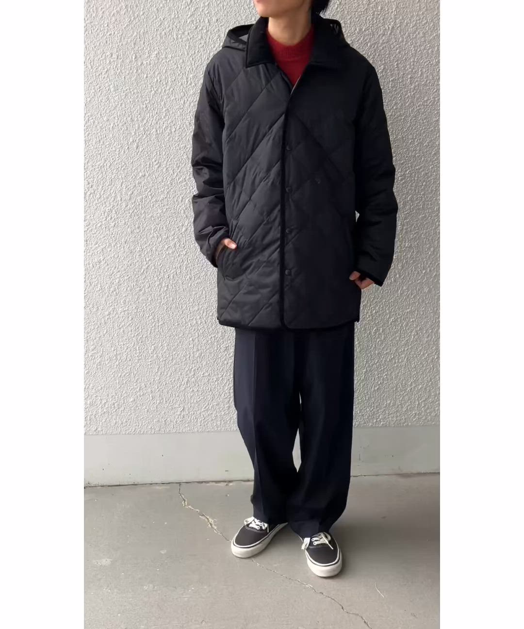 SHIPS any別注】TAION:〈手洗い可能〉ダイヤキルト ダウン ハーフ