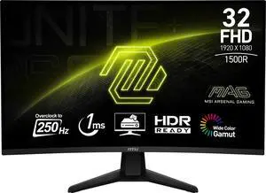 MSI MAG 321CUP 31.5” 4K UHD Curved Gaming Monitor – 160Hz, 1ms