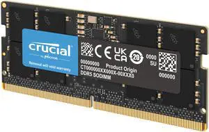 Crucial 64GB 262-Pin DDR5 SO-DIMM DDR5 5600 (PC5 44800) Laptop