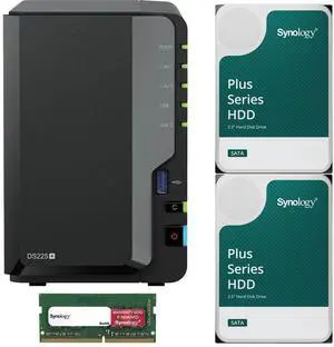 Synology DiskStation DS220+ NAS Server with Celeron 2.0GHz CPU
