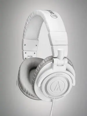 Audio Technica ATH-M50x Closed-Back Monitoring Headphones (White