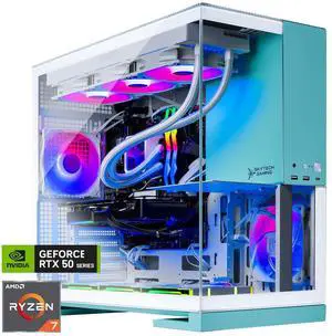 Skytech Aqua Gaming PC Desktop, Ryzen 7 9700X 3.8 GHz (5.5GHz