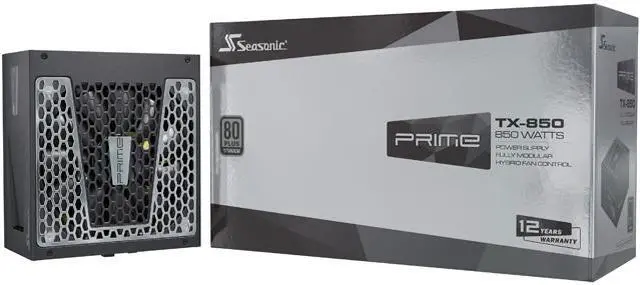 Used - Very Good: Seasonic PRIME TX-850, 850W 80+ Titanium, ATX