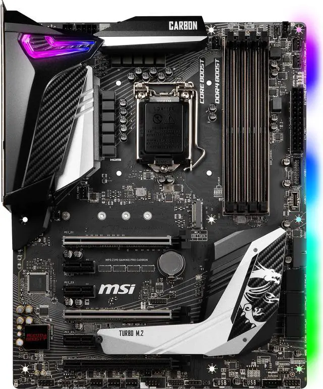 MSI MPG Z390 GAMING PRO CARBON LGA 1151 (300 Series) ATX Intel