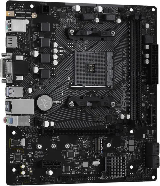 ASRock B550M-HDV AM4 Micro ATX AMD Motherboard - Newegg.com