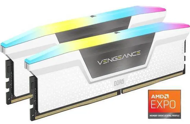 CORSAIR Vengeance RGB 64GB (2 x 32GB) 288-Pin PC RAM DDR5 6000