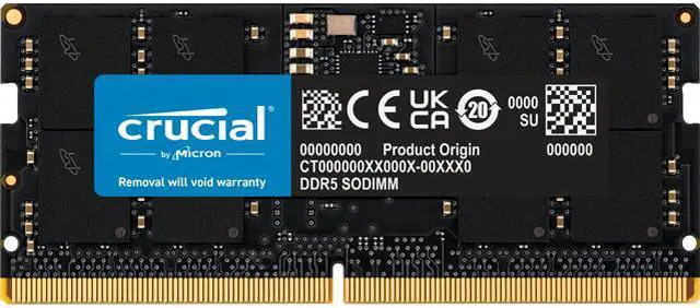 Crucial 32GB 262-Pin DDR5 SO-DIMM DDR5 5600 Laptop Memory Model