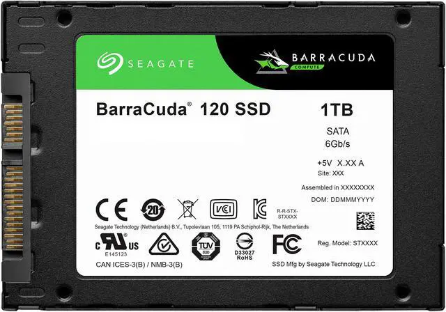 Seagate Barracuda 120 SSD 1TB Internal SSD - 2.5