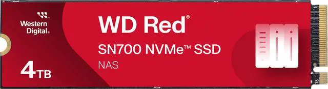 WD Red SN700 NVMe SSD, 4TB of NVMe Solid-State Drive for NAS