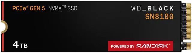4TB* WD_BLACK™ SN8100 PCIe® 5.0x4 NVMe™ M.2 SSD - WDS400T1X0M