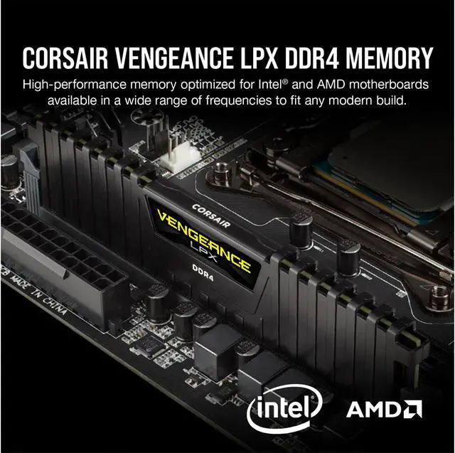 CORSAIR Vengeance LPX 32GB (2 x 16GB) 288-Pin PC RAM DDR4 2666