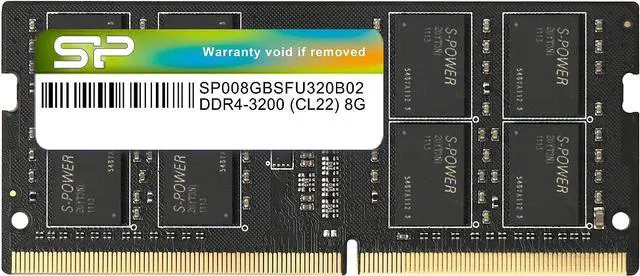 Silicon Power DDR4 8GB 3200MHz (PC4-25600) CL22 SODIMM 260-Pin 1.2