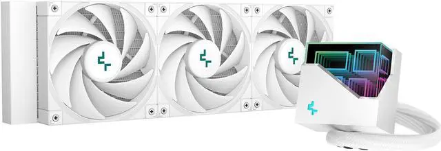 DeepCool LT720 WH Premium Liquid CPU Cooler, 360mm, High