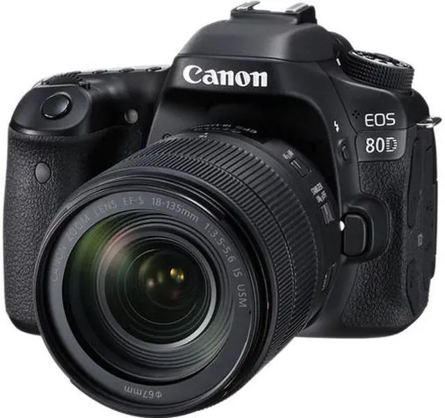 Canon EOS 80D Black Digital SLR Camera with Lens KIT - Newegg.com