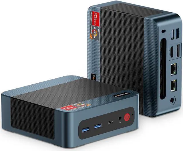 BOSGAME P3 Lite Mini PC, AMD Ryzen 7 6800H 24GB DDR5 RAM 1TB PCIe