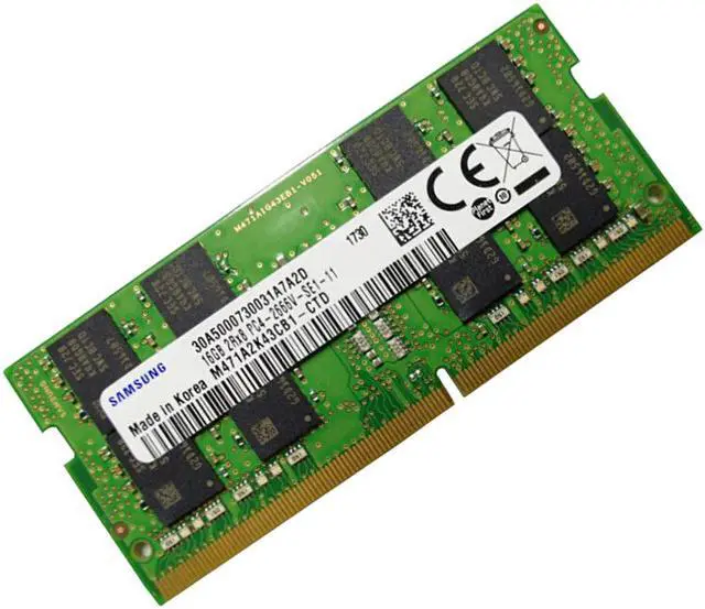 SAMSUNG 16G 260pin DDR4 SO-DIMM 2Rx8 DDR4 2666MHz (PC4 21300) 1.2V