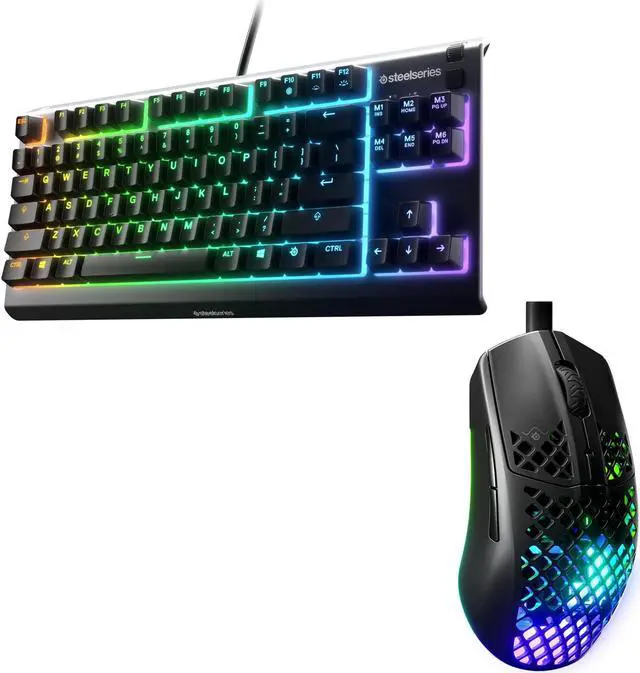 SteelSeries Gaming Keyboard Mouse Set - Apex 3 TKL RGB Gaming