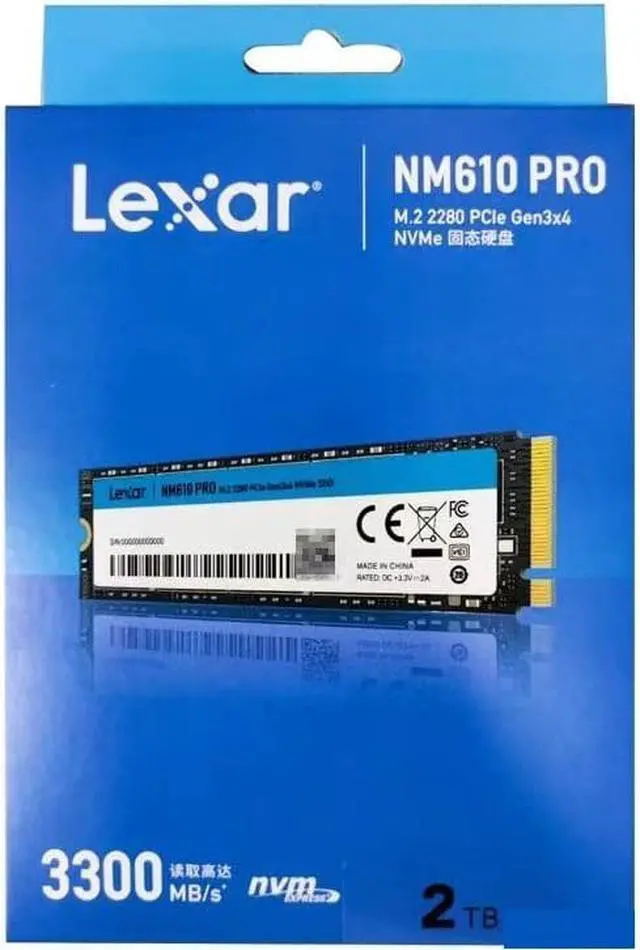 Lexar NM610 PRO M.2 2280 2TB PCI-Express 3.0 x4, NVMe 3D TLC