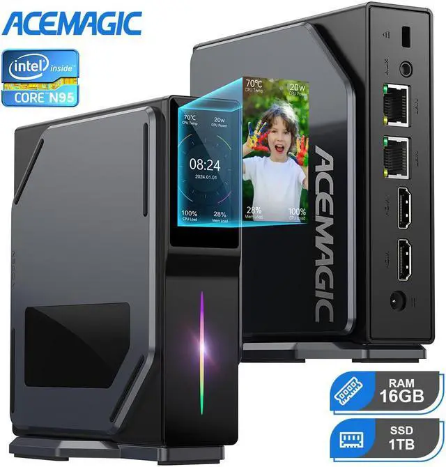 ACEMAGIC ミニpc 【LCDスクリーン付き】 Amazon.com: ACEMAGIC S1 Mini