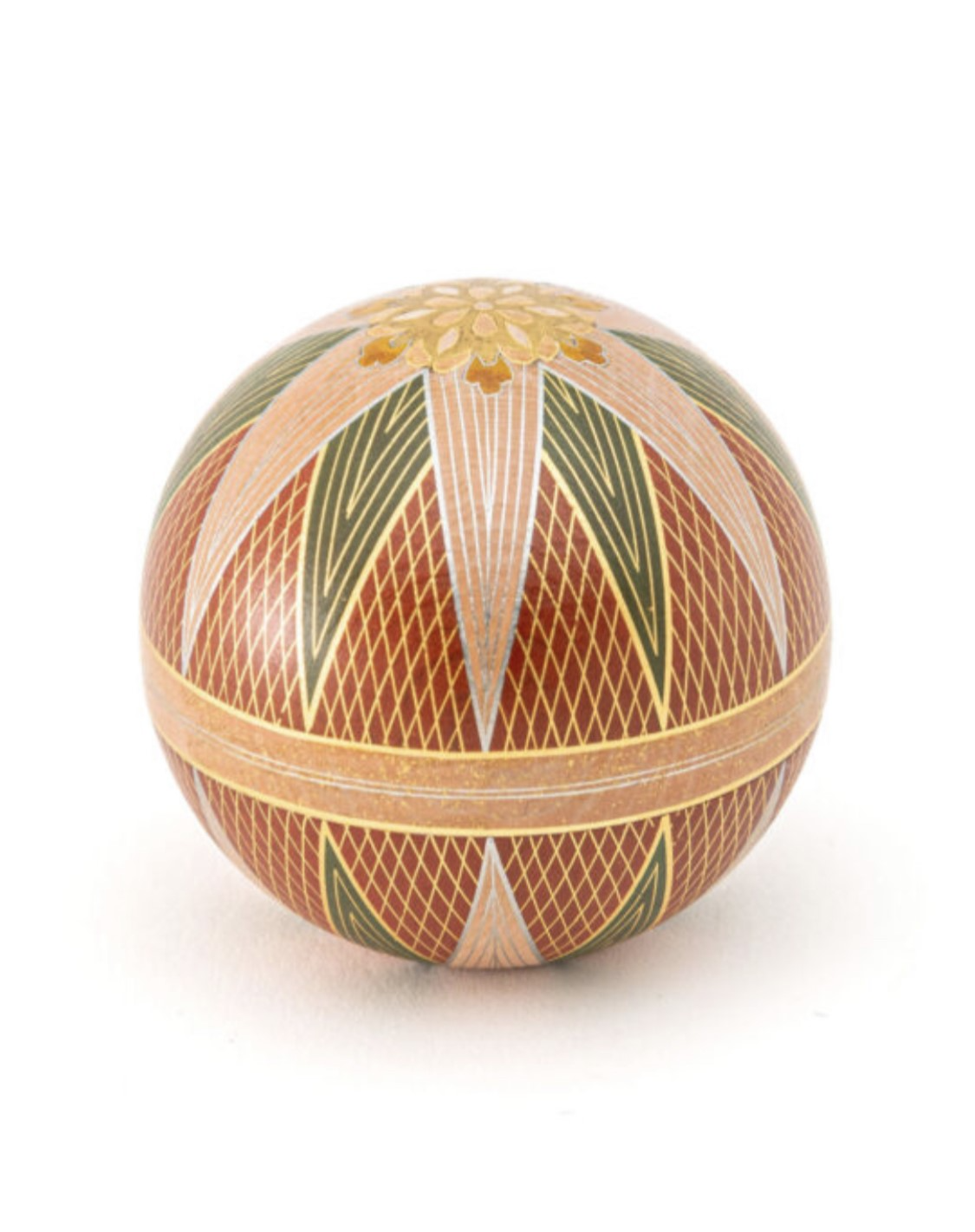 作品詳細: 江里佐代子截金鞠香合