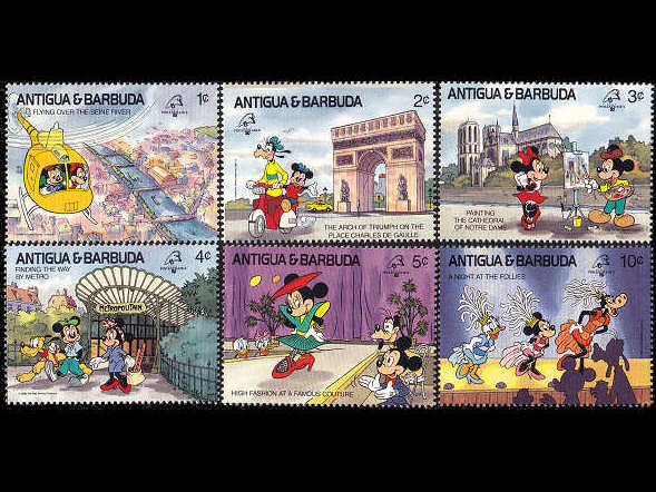 ディズニー切手】外国もの未使用コレクション約250枚○ストックブック