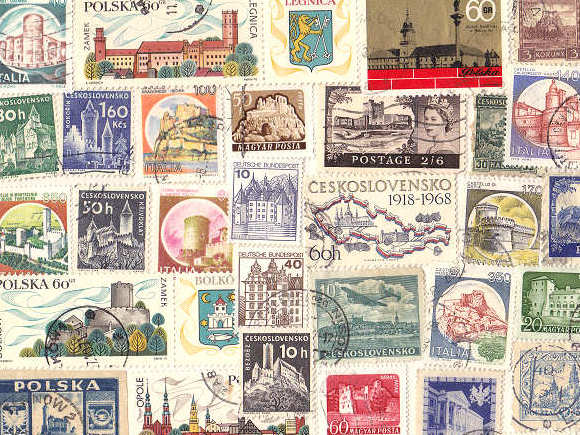 4371 →残2 外国切手使用済 ロシア発行建築5種揃＋1枚