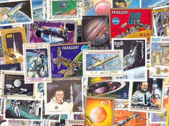 宇宙の外国切手 [10枚入り]