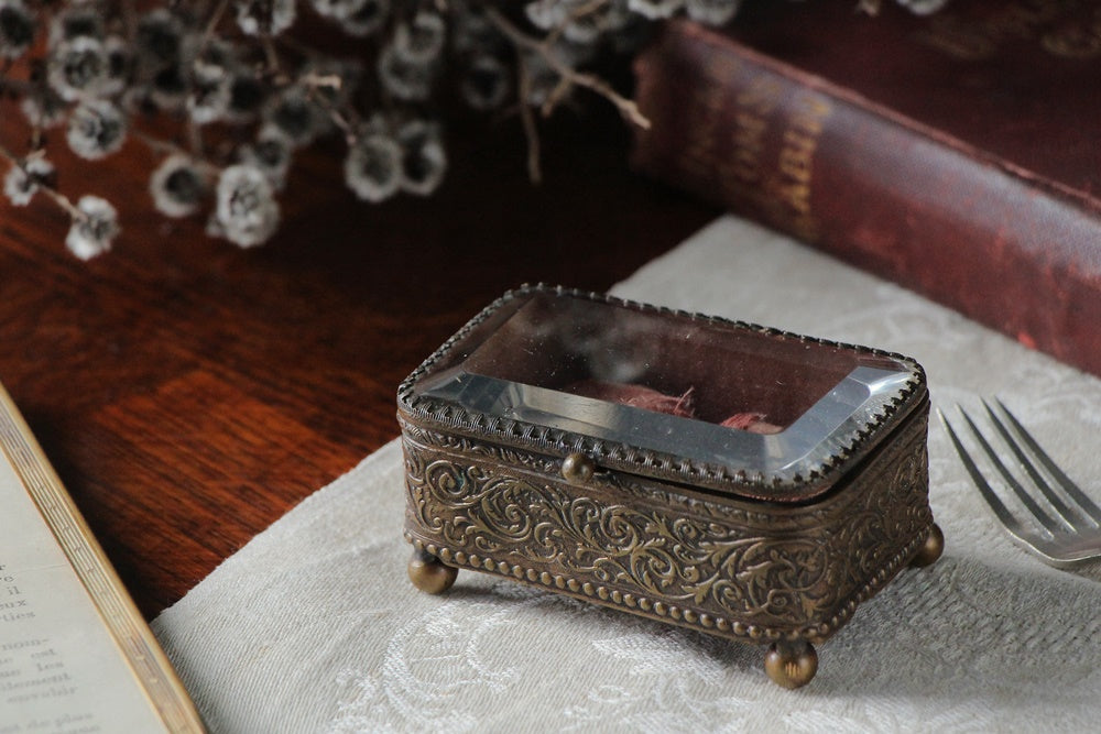 フランスアンティーク アクセサリーケース.。.:*☆ ガラスが素敵な