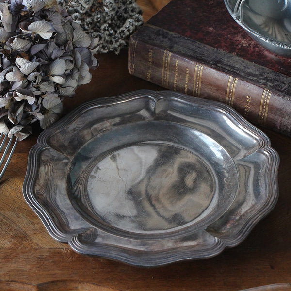 フランスアンティーク クリスタル プレート ラリック イヤープレート