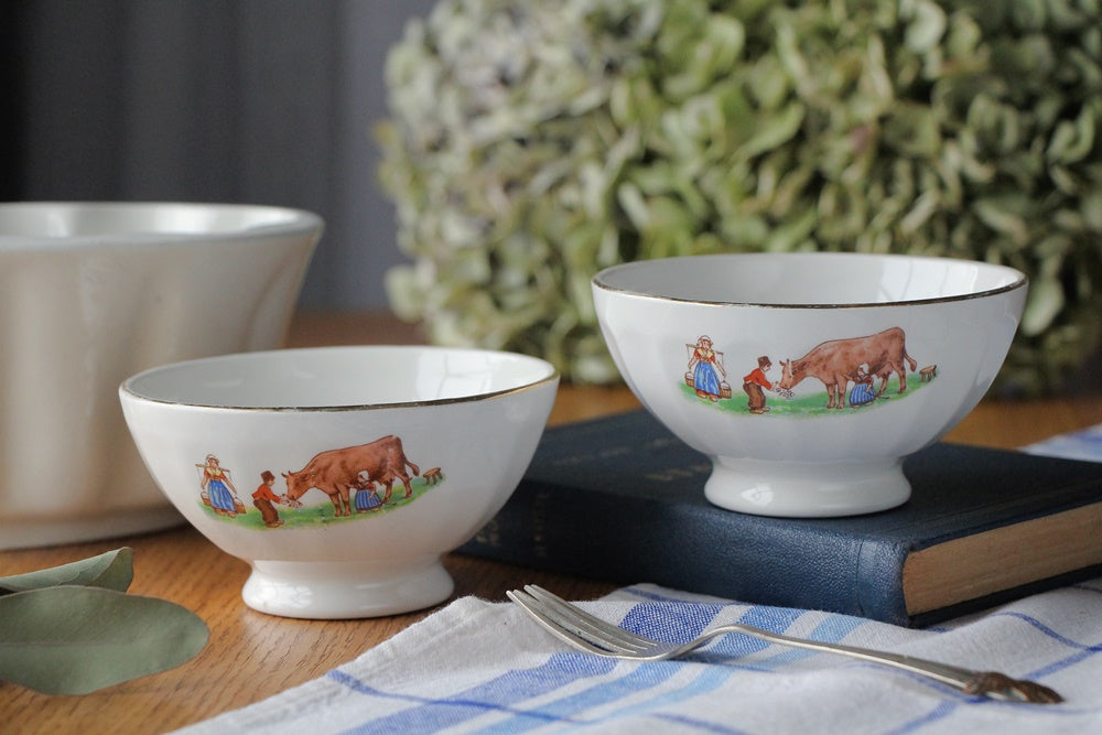 カフェオレボール フランスアンティーク ミニサイズ カフェオレボウル