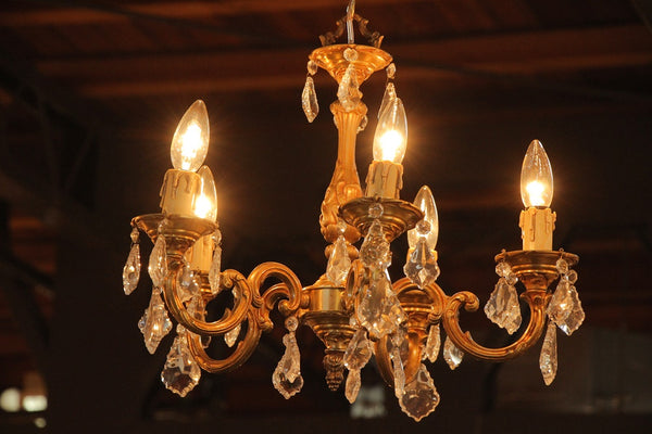 キャンドル ランプ ブロカント シャンデリア フランス アンティーク