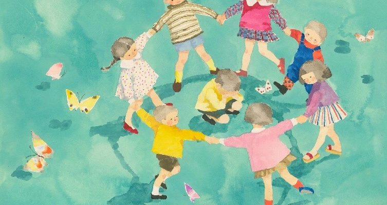 s*o様 むらまつちひろ「my april」F6木製パネル/アートクロス ミクス