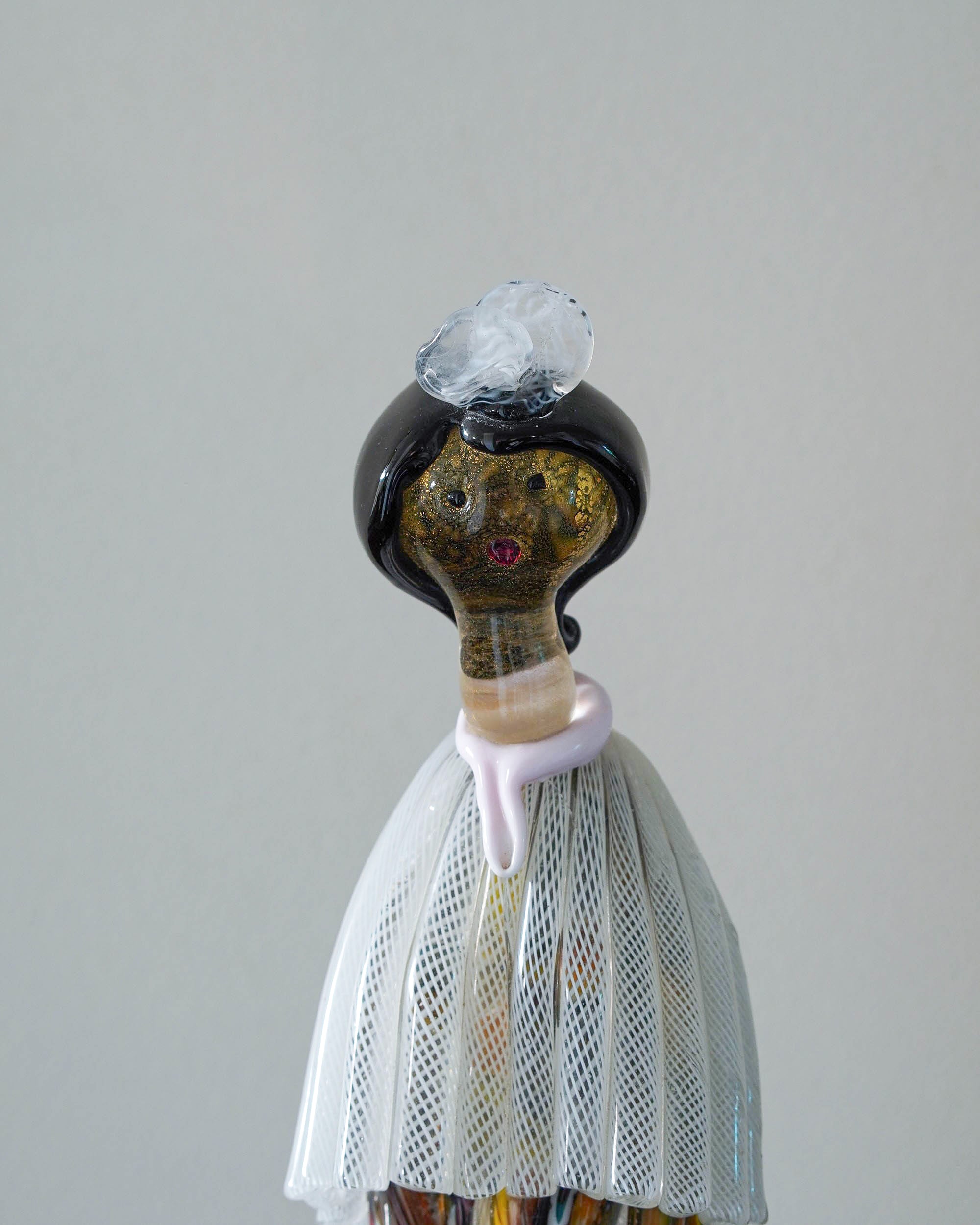 MURANOムラーノベネチアドールペアベネチアンガラス置物人形 MURANO