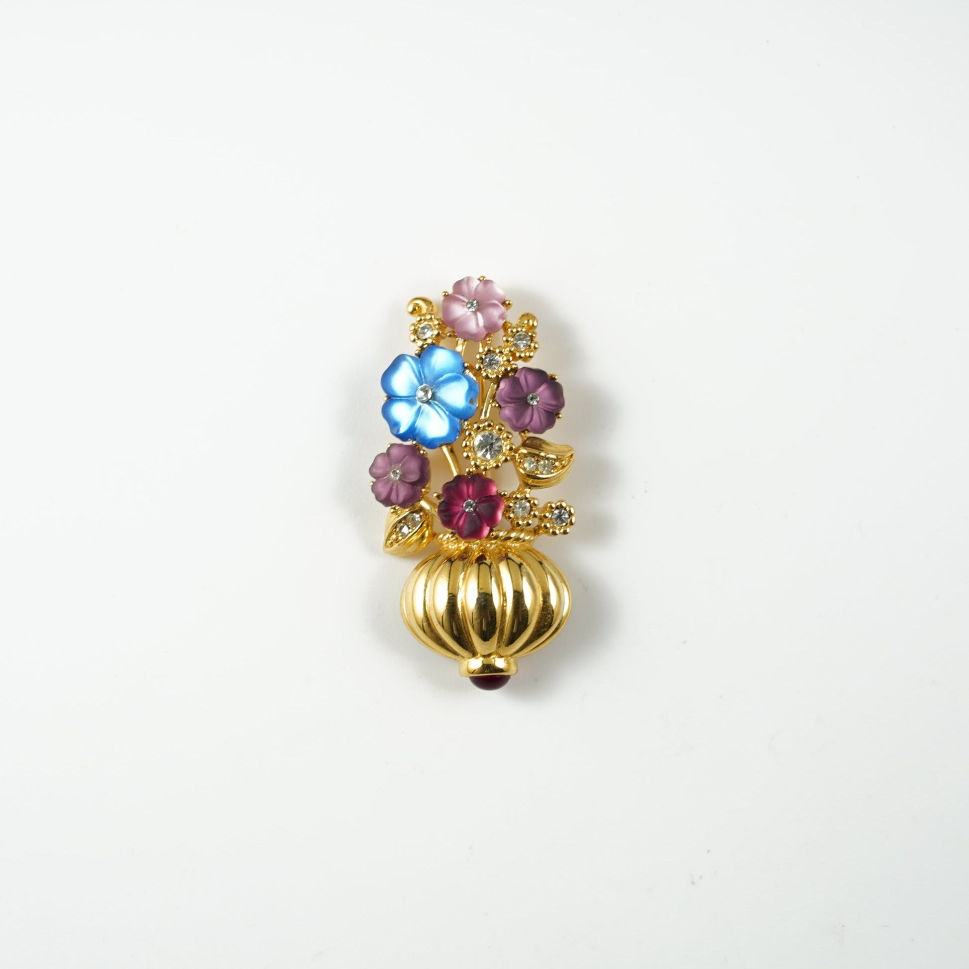 CROWN TRIFARI☆ミルクガラス＆トリファリウムツートンフラワー