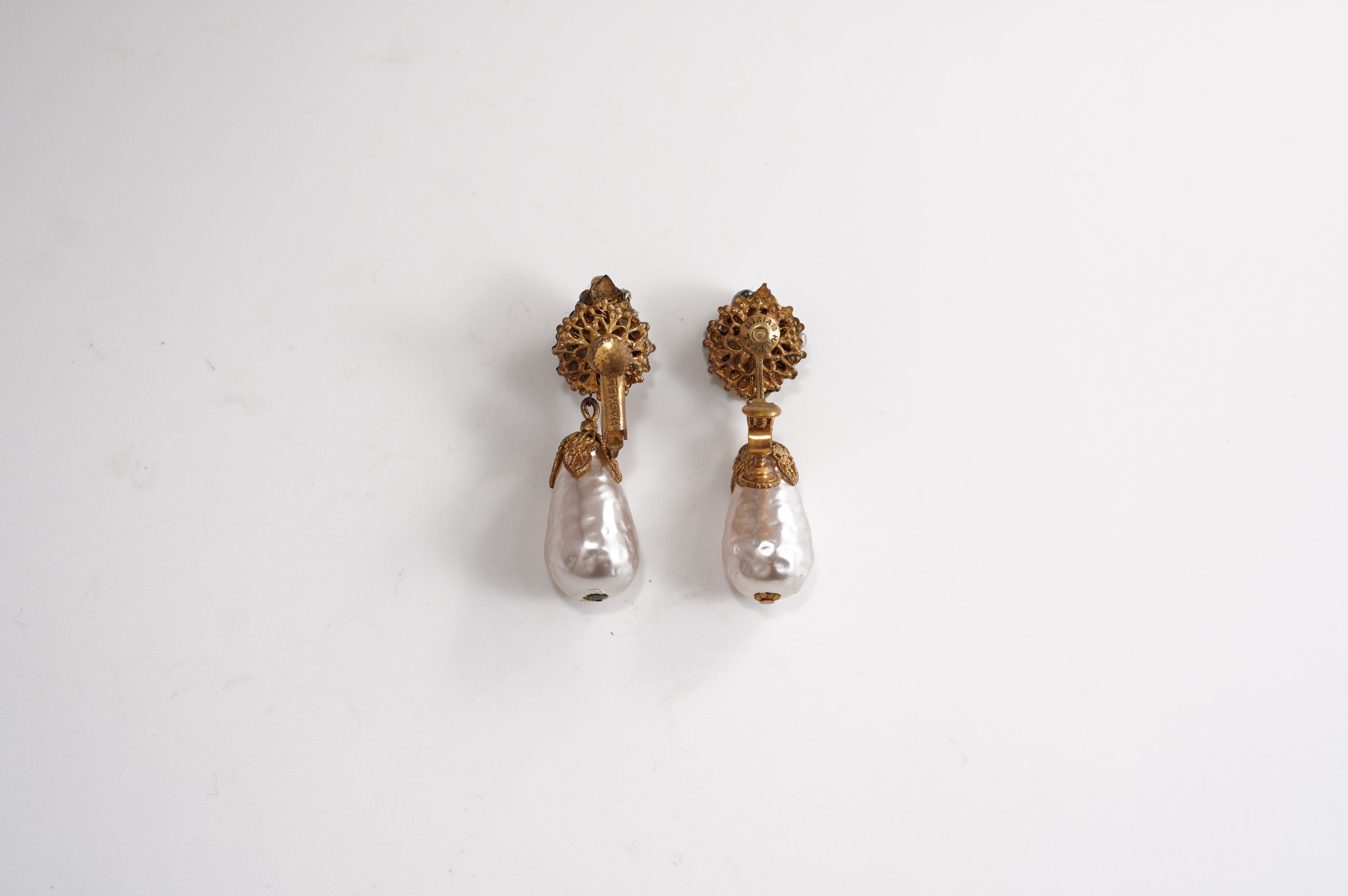 Miriam Haskell（ミリアム・ハスケル ）イヤリング「Seed Pearl Drop