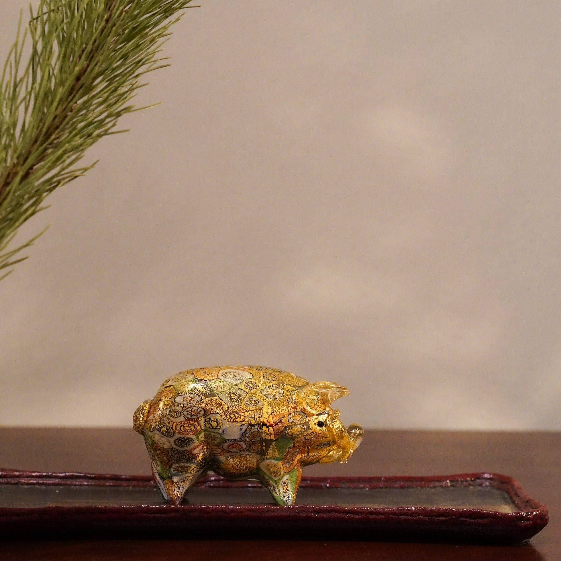 ムラーノガラス（ベネチアングラス）〈オブジェ／置物〉「亥」ムリーネ