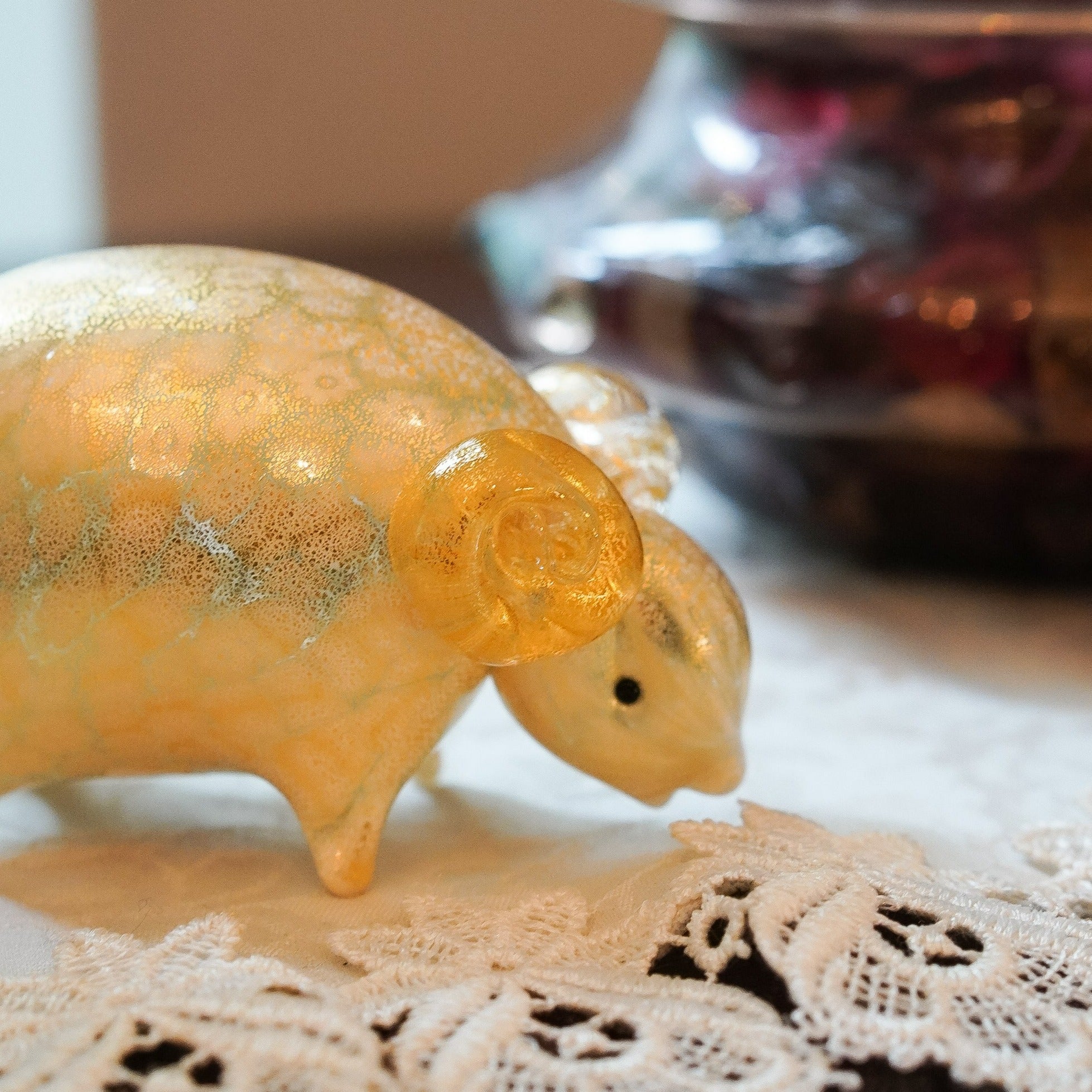 ムラーノガラス（ベネチアングラス）〈オブジェ／置物〉「HITSUJI