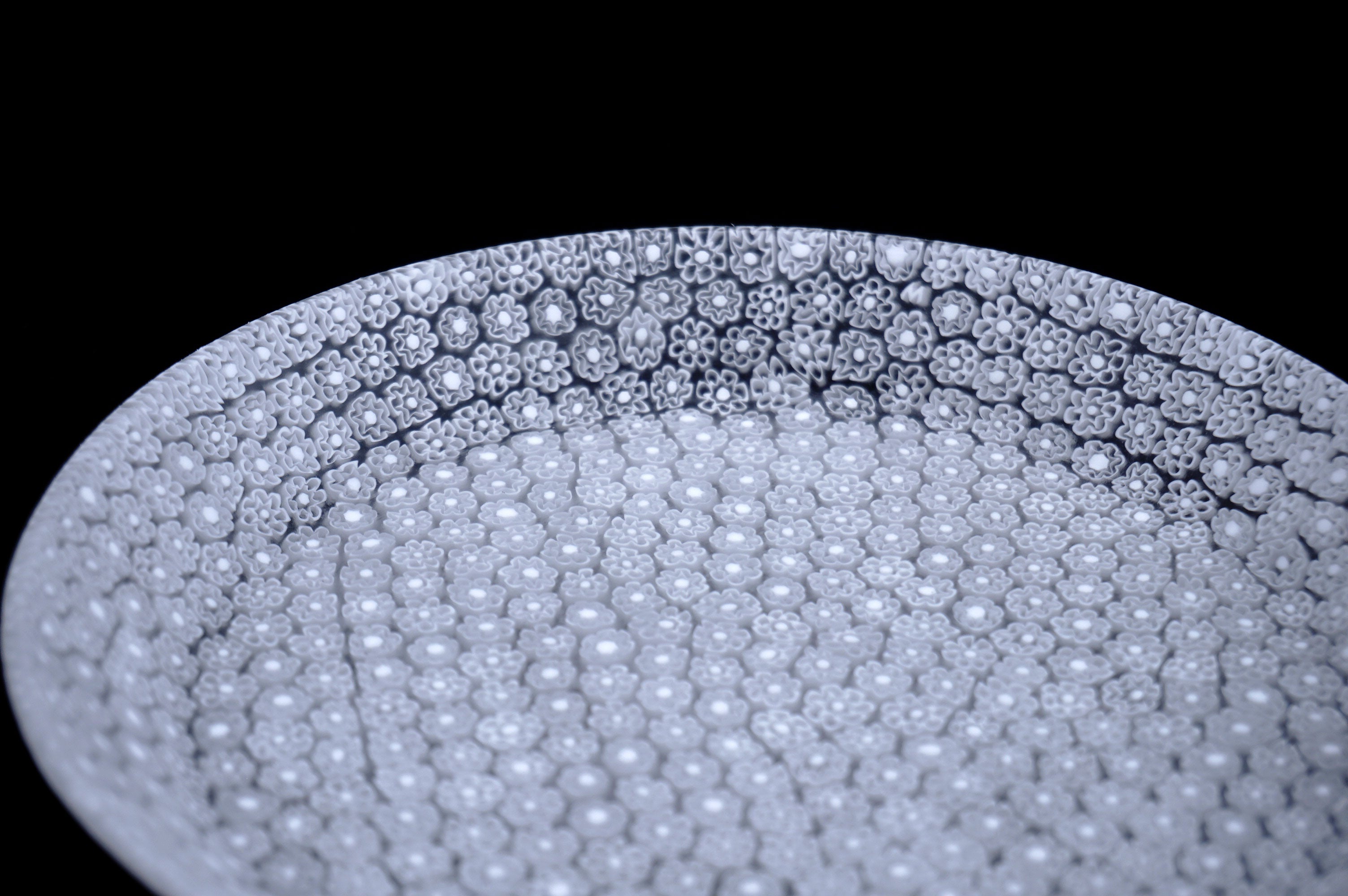 ムラーノガラス（ベネチアングラス）／Ercole Moretti 皿「ブーケ