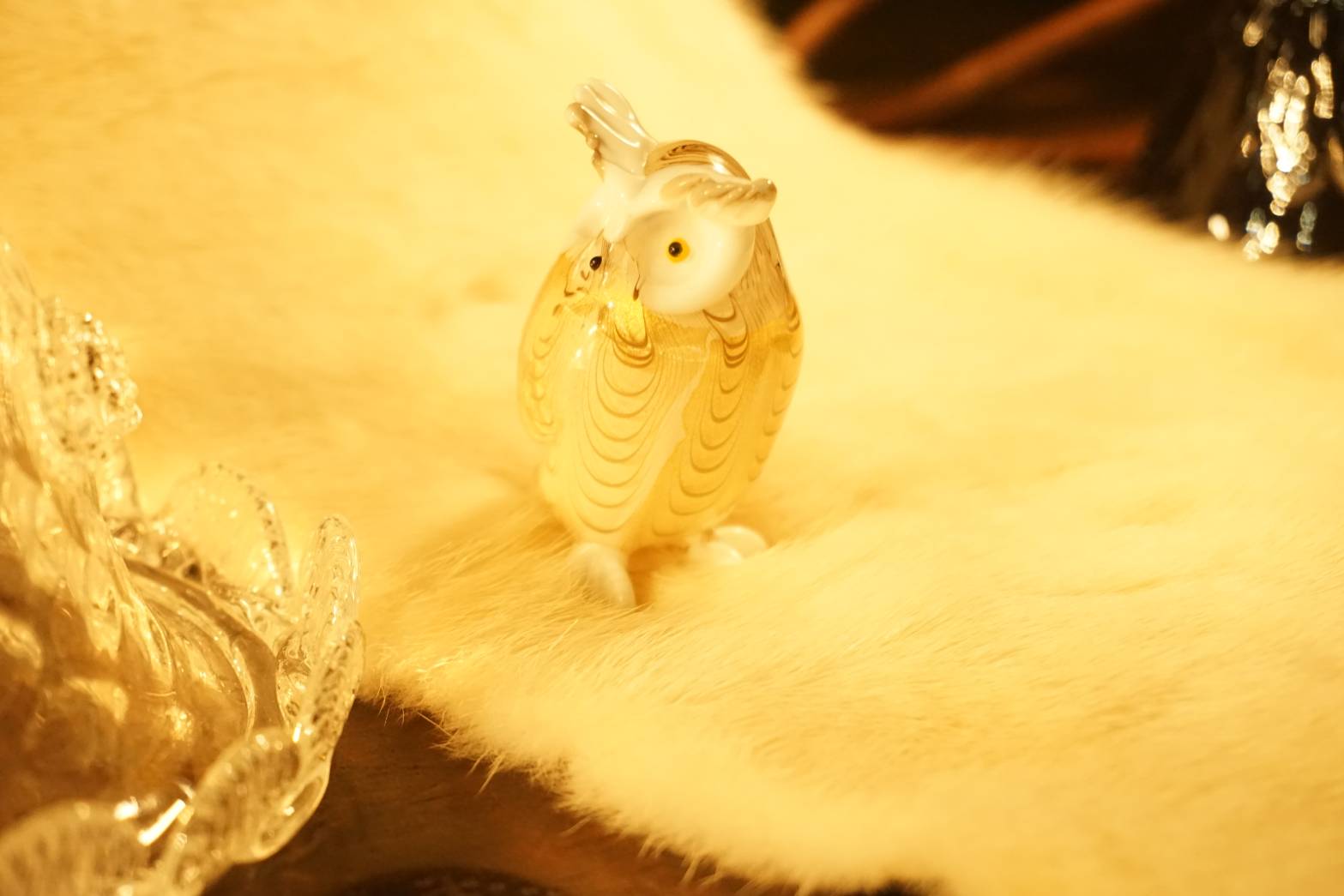 ムラーノガラス（ベネチアングラス）〈オブジェ／置物〉ふくろう（大