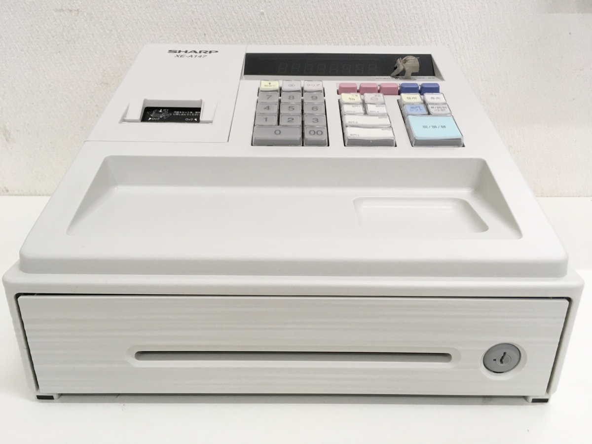 シャープレジスター XE-A147 PC連携売上管理フル設定無料 611161