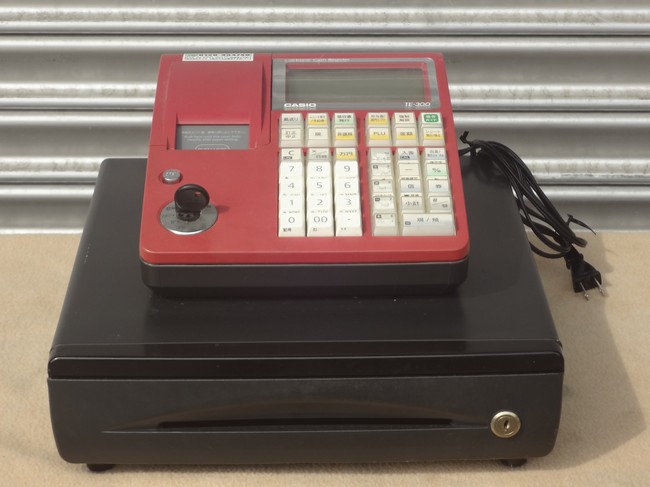 CASIO TE-2500 カシオ レジスター ペーパー 取説付 動作OK カシオ