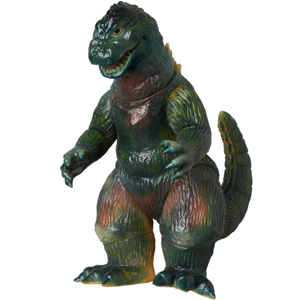 ベアモデル オール怪獣コレクション 初代ゴジラ 緑成型/青銀塗装 電車