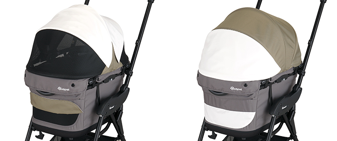 ペットカートオプション｜ミリミリ 着せ替え幌＆キャリーカバー｜コム