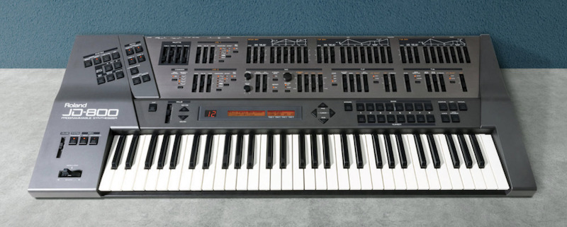 LEDモディファイ・外装破損あり】Roland JD-800 シンセサイザー LED