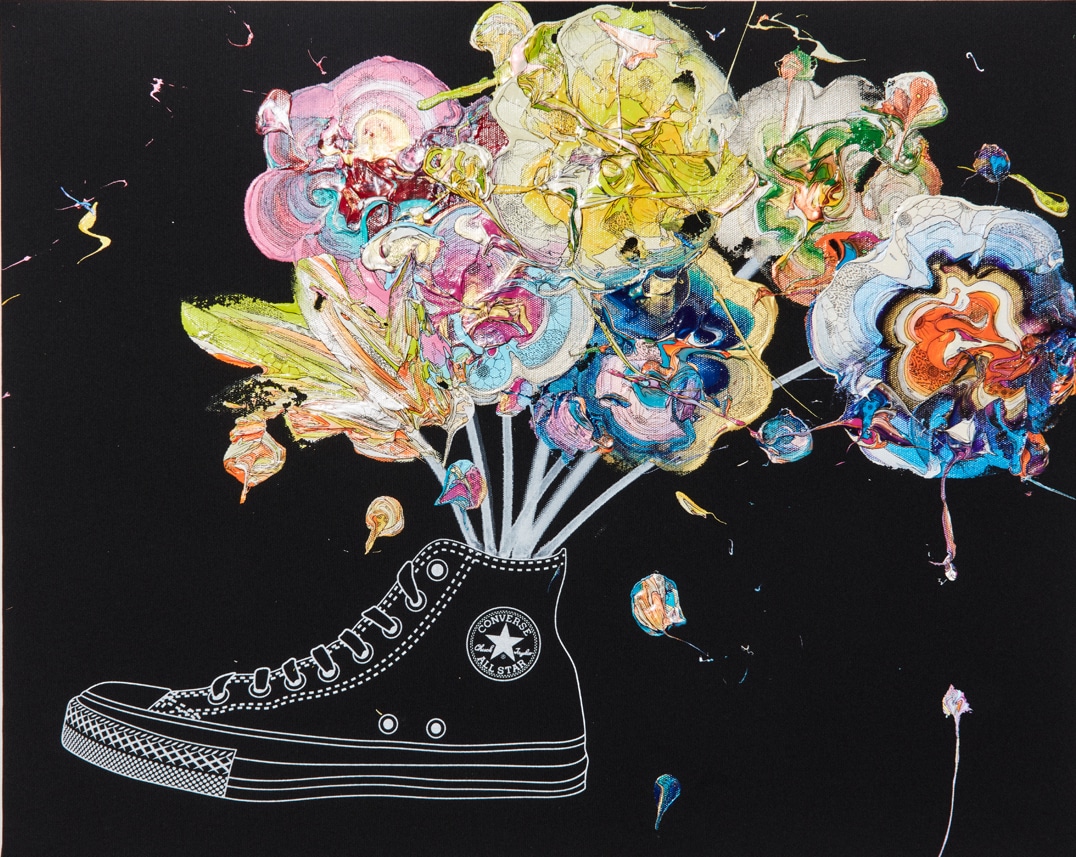 yutaokuda《Colourful Flower 2020／アクリル／S4号 yutaokuda