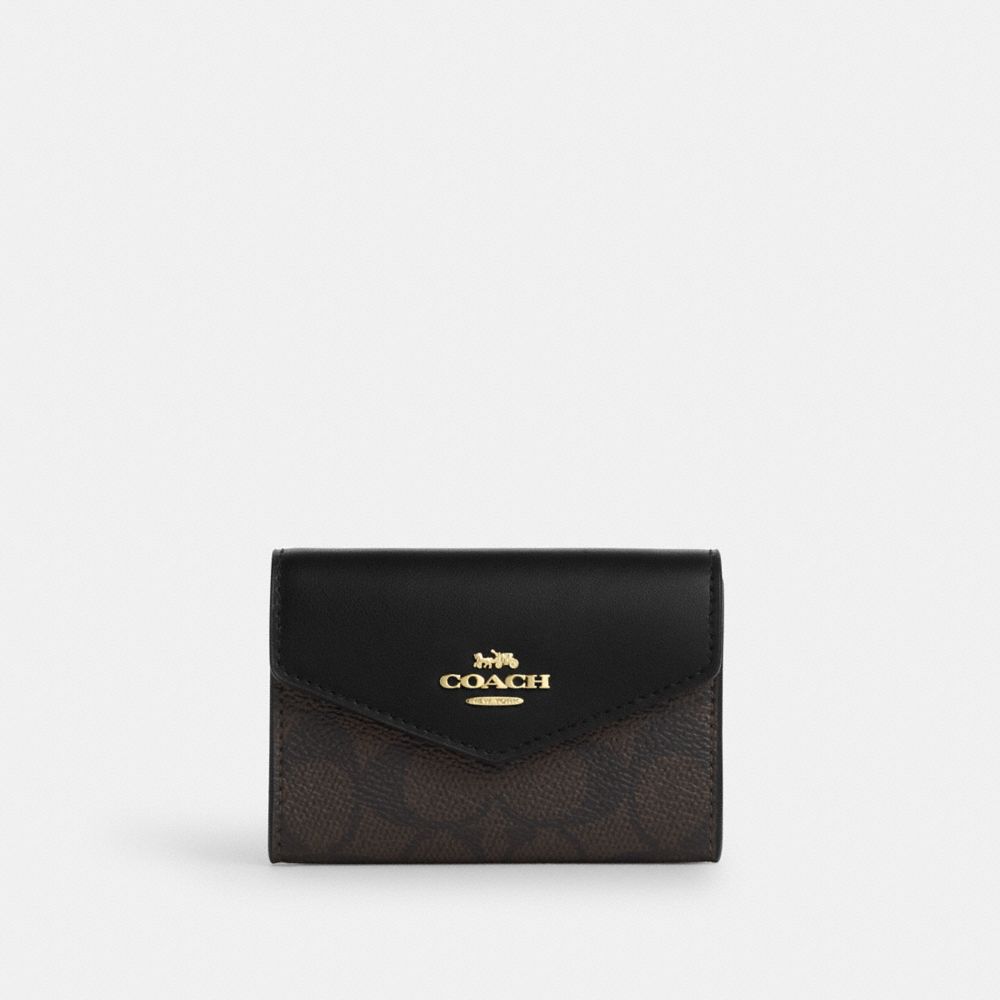 COACH® Outlet | Flap Card Case In Signature Canvas